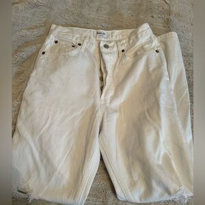Agolde white jeans